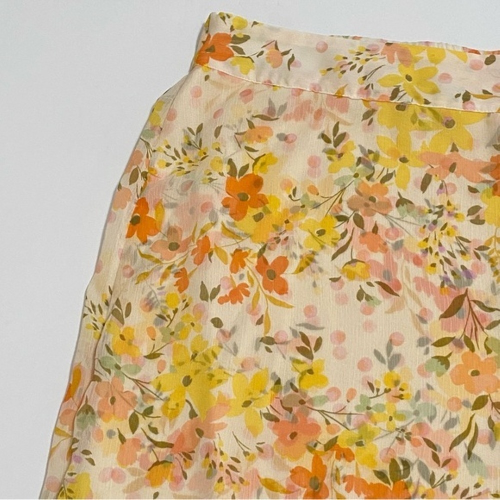 Women's‎ Floral Asymmetrical Whimsical Fairy Skirt XXL Spring Easter - Picture 2 of 14